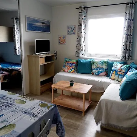 Mobil-home Climatise - Terrasse Et Portillon - Proche Ocean مكان تخييم سانيوس