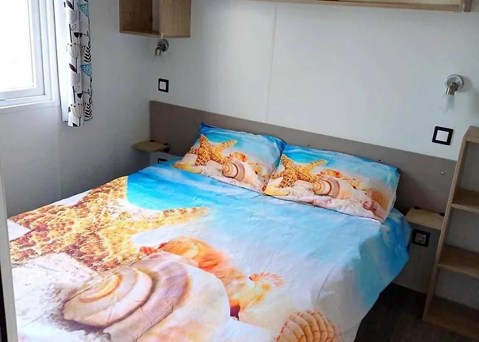 Кемпинг Mobil-Home Camping 4 Etoiles Plage A 800M Terrasse Vegetalisee Piscine *
