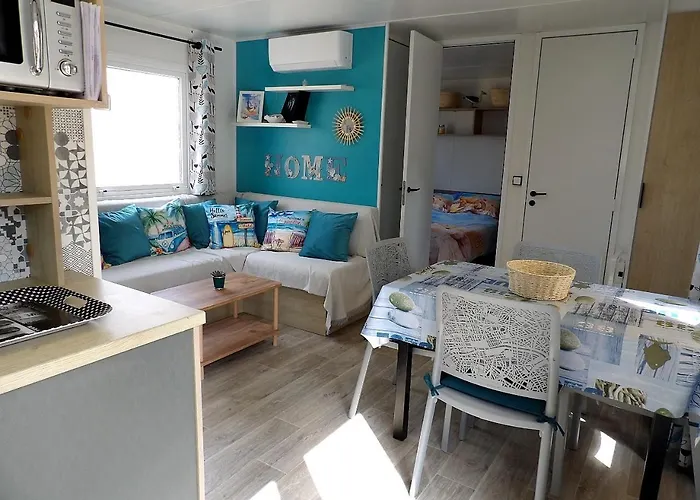 Mobil-Home Camping 4 Etoiles Plage A 800M Terrasse Vegetalisee Piscine Сеньос