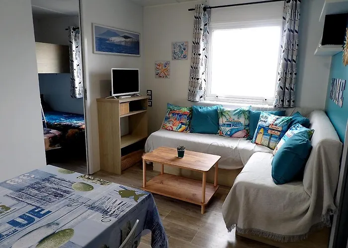 Mobil-Home Camping 4 Etoiles Plage A 800M Terrasse Vegetalisee Piscine Кемпинг Сеньос
