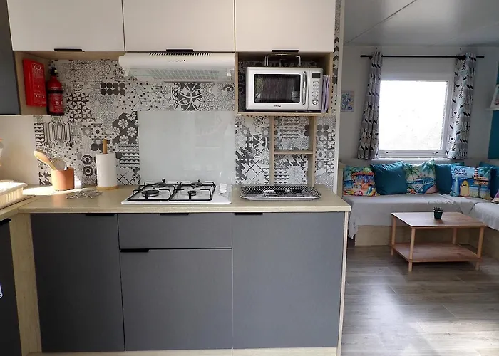 Mobil-Home Camping 4 Etoiles Plage A 800M Terrasse Vegetalisee Piscine * Сеньос