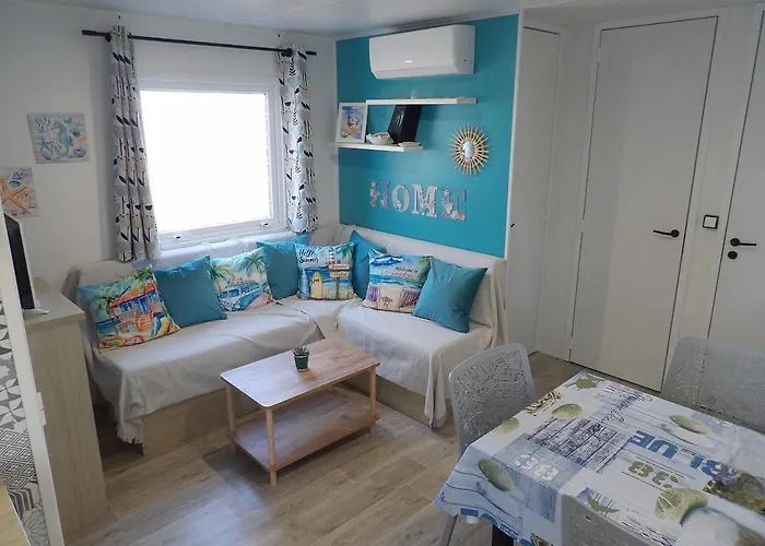 Mobil-Home Camping 4 Etoiles Plage A 800M Terrasse Vegetalisee Piscine Кемпинг Сеньос
