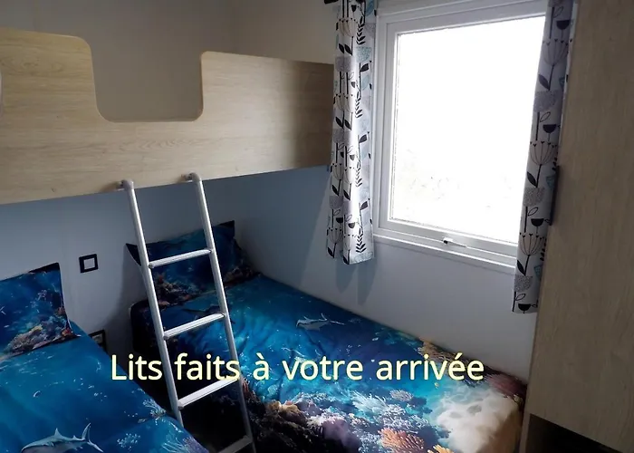 Mobil-Home Camping 4 Etoiles Plage A 800M Terrasse Vegetalisee Piscine Сеньос
