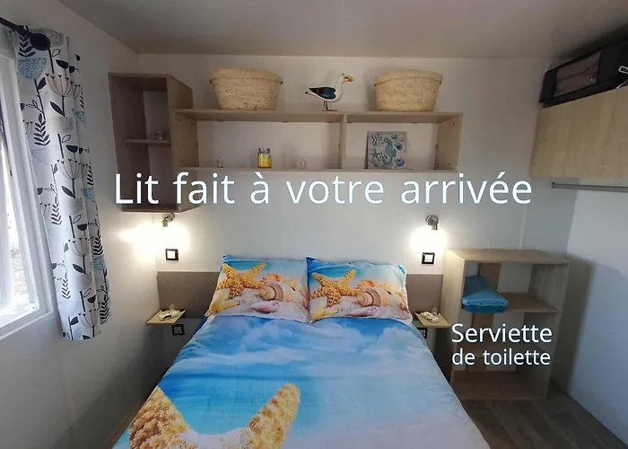 Mobil-Home Camping 4 Etoiles Plage A 800M Terrasse Vegetalisee Piscine Кемпинг *