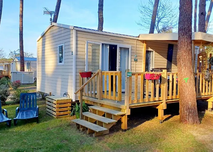 Mobil-Home Camping 4 Etoiles Plage A 800M Terrasse Vegetalisee Piscine * Сеньос