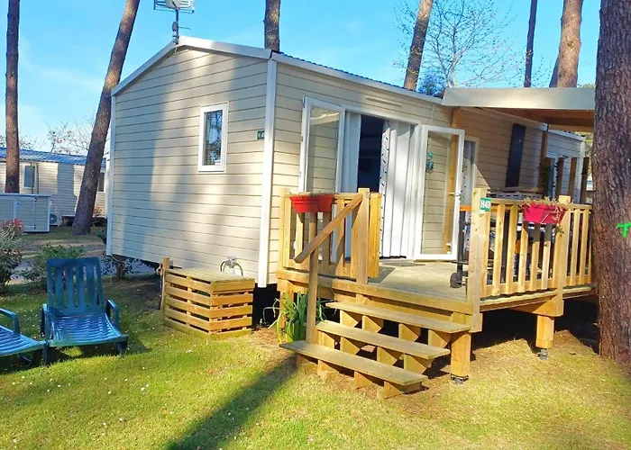 Mobil-Home Camping 4 Etoiles Plage A 800M Terrasse Vegetalisee Piscine Сеньос